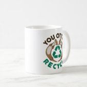 Mug Jour des terres de recyclage (Devant droit)