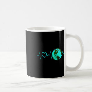 Mug Jour des terres Heartbeat Recycling Climate Change