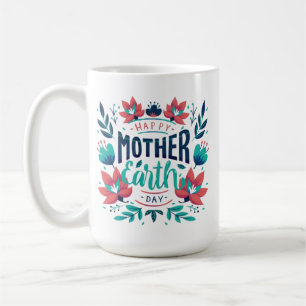 Mug Jour des terres mère dessiné à la main Design-2318