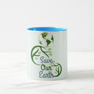 Mug jour des terres, sauver notre terre, aimer la terr