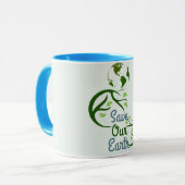 Mug jour des terres, sauver notre terre, aimer la terr (Devant gauche)