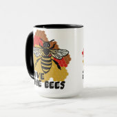 Mug Jour des terres, Sauvez Les Abeilles (Devant gauche)
