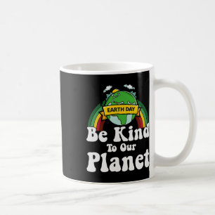 Mug Jour des terres Soyez Gentil À Notre Planète Rétro