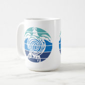 Mug Jour des terres, Tortue de mer, Nettoyer l'océan (Devant gauche)