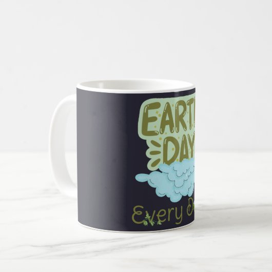 Mug jour des terres tous les jours, aimez la terre, sa (Devant gauche)