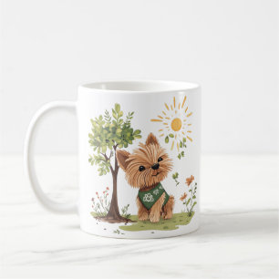 Mug Jour des terres Yorkie Chien Jardinage