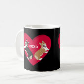 Mug Jour des Valentines Corgi (Devant gauche)