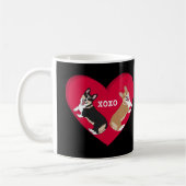 Mug Jour des Valentines Corgi (Gauche)