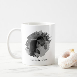 Mug Jour des Valentines customisé Photo moderne Couple