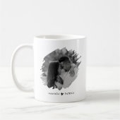 Mug Jour des Valentines customisé Photo moderne Couple (Gauche)