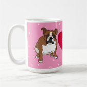 Mug Jour des Valentines de Bulldog (Gauche)