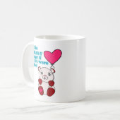 Mug Jour des Valentines de l'amour de l'ours (Devant gauche)