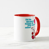 Mug Jour des Valentines de l'amour de l'ours (Devant droit)