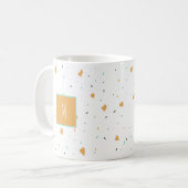 Mug Jour des Valentines modernes Saupoudrer les coeurs (Devant gauche)