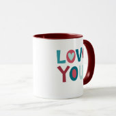 Mug Jour des Valentines modernes Vous aimez (Devant droit)