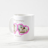 Mug Jour des Valentins Bible Verse : 1 Jean 4:19 (Devant gauche)