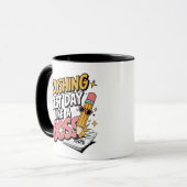 Mug Jour d'essai écrasant Comme un Boss -Test Day Moti (Devant gauche)