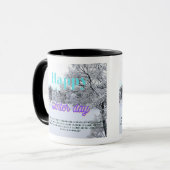Mug jour d'hiver heureux (Devant gauche)