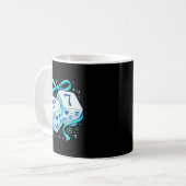 Mug jour drôle maths 67 six sept dés 6 7 mème (Devant gauche)