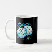 Mug jour drôle maths 67 six sept dés 6 7 mème (Gauche)