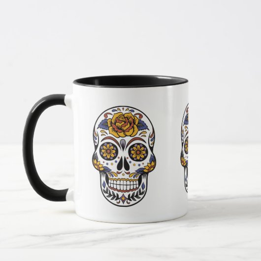 Mug Jour du crâne de sucre mort (Gauche)
