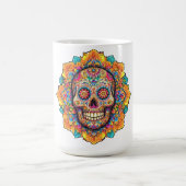 Mug Jour du crâne de sucre mort (Centre)