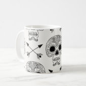 Mug Jour du crâne mexicain des morts (Devant gauche)