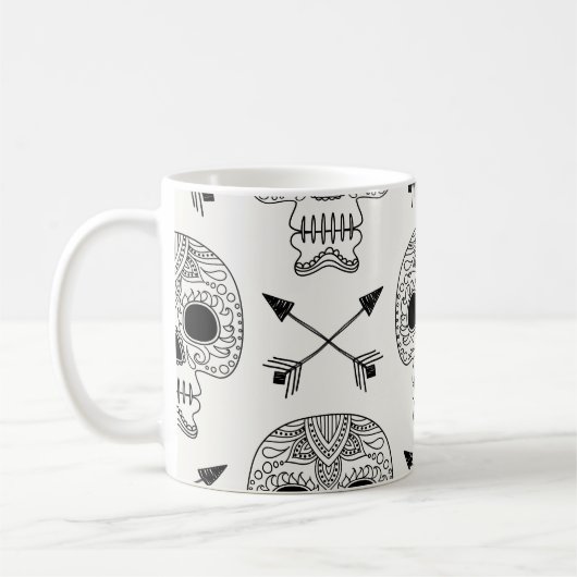 Mug Jour du crâne mexicain des morts (Gauche)