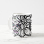 Mug Jour du crâne mort de sucre - couleur multi (Devant gauche)