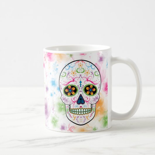 Mug Jour du crâne mort de sucre - couleur multi (Droite)