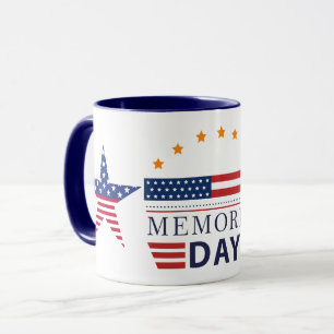 Mug Jour du Souvenir Drapeau Américain Étoiles Combo P