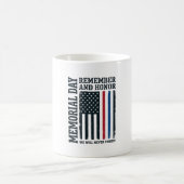 Mug Jour du Souvenir Hommage et Tribut Vector Des (Centre)
