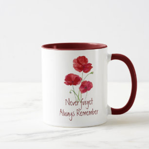 Mug Jour du Souvenir Journée commémorative du pavot ro