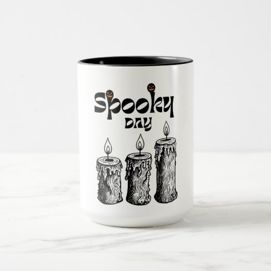 Mug Jour effrayant Joyeux Halloween (Centre)