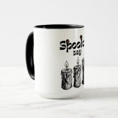 Mug Jour effrayant Joyeux Halloween (Devant gauche)