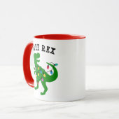 Mug Jour férié des dinosaures de Noël Rex Tree (Devant gauche)