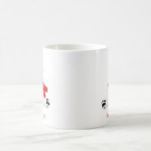 Mug Jour férié Noël de l'ours rouge mignon (Centre)