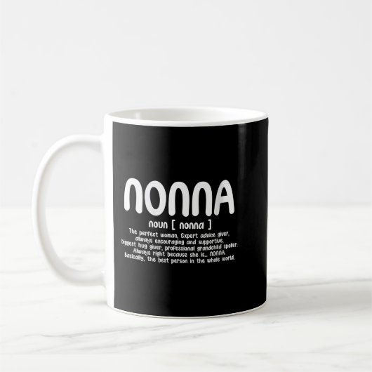Mug Jour Fête Fête Fille Nonna Tee Avec Définition Non (Gauche)