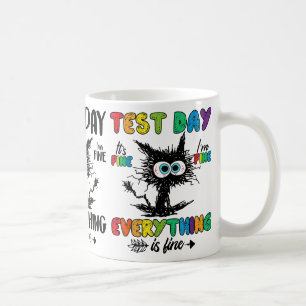 Mug Jour Funny Stress Chat Enseignant Enfants Étudiant