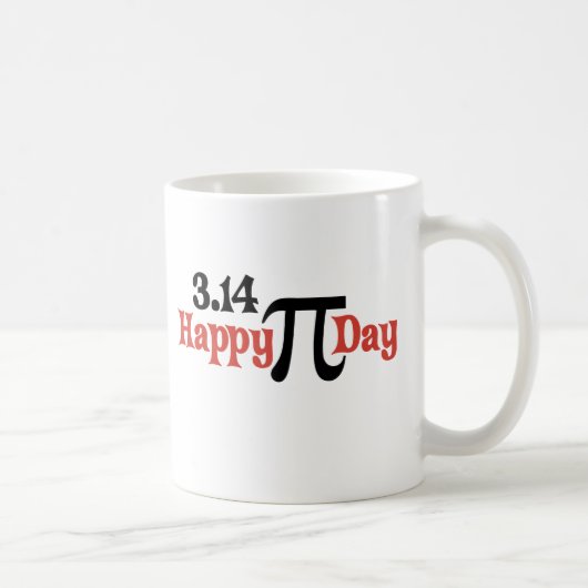 Mug Jour heureux 3,14 de pi - 14 mars (Droite)