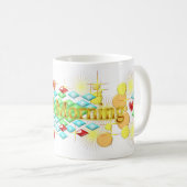 Mug Jour heureux et lumineux Bonjour (Devant droit)
