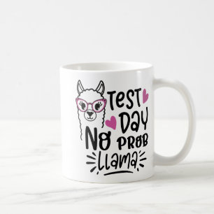 Mug Jour No Prob-llama Llama Test de l'enseignant Jour