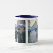 Mug Jour pluvieux de rue de Paris par Gustave (Centre)