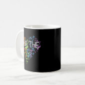 Mug Jour Rock Le Test de l'enseignant Jour Rainbow Tea (Devant gauche)