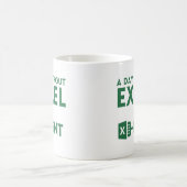 Mug jour sans excel, drôle cadeau pour comptable (Centre)