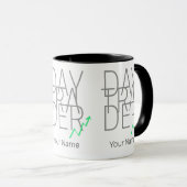Mug Jour Trader et Cryptodevises Stock Exchange (Devant droit)