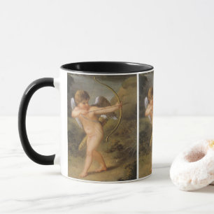 Mug Jour vintage des Valentines, Cupidé avec Bow et Fl