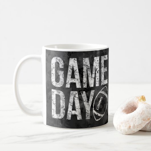 Mug Jour vintage du football (Avec donut)