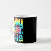 Mug Jour Vous Avez Ce Jour De Test Enseignants Cravate (Devant gauche)