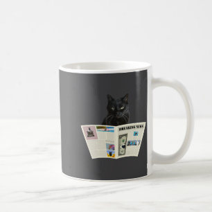 Mug Journal Actualités en direct Chat Noir Au Journal